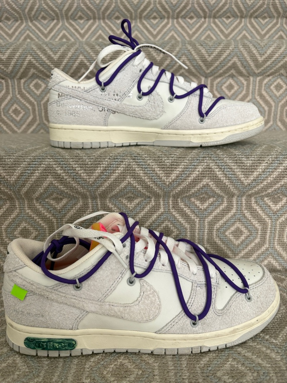 Nike Dunk Low Off-White Lot 15 Sneakers (Sail/Neutral Gray)